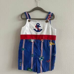 vintage florence eiseman sailor blue one piece romper  Jon Jon
